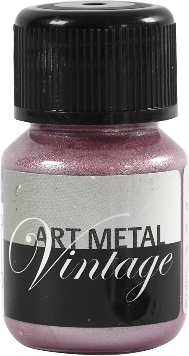 Art Metal verf, Parelmoer rood, 30ml [HOB-307130]